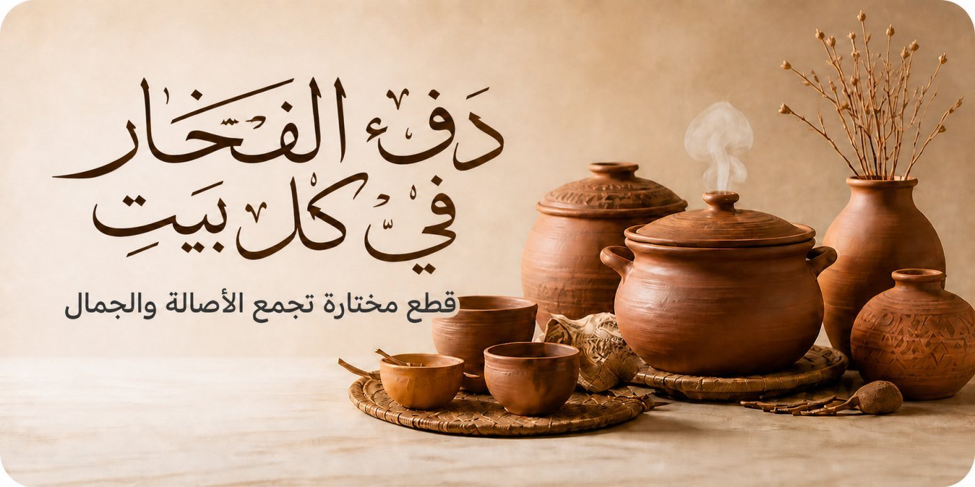 دفء الفخار في كل بيت - قطع مختارة تجمع الأصالة والجمال